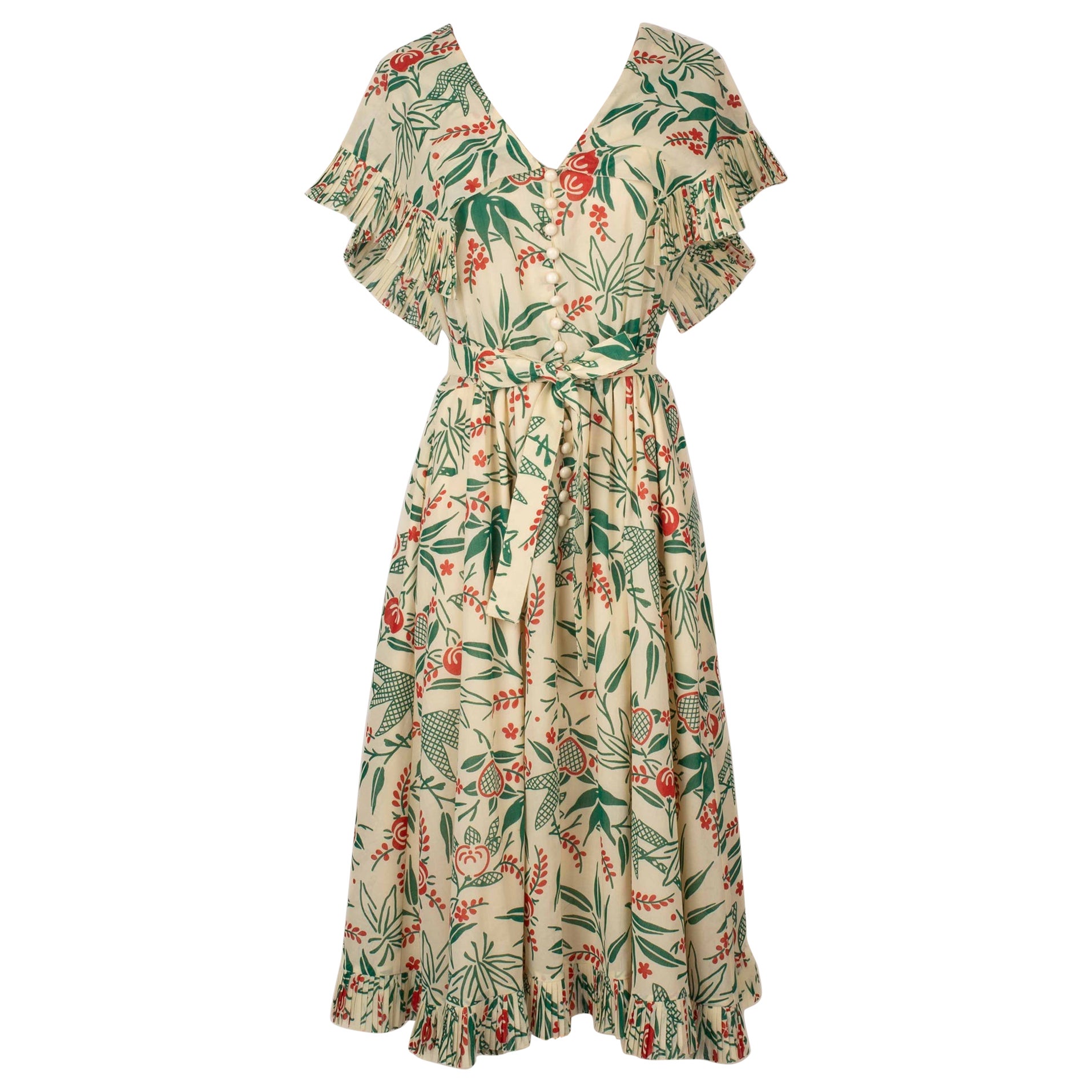 Robe en voile de coton couleur crème de Chloe