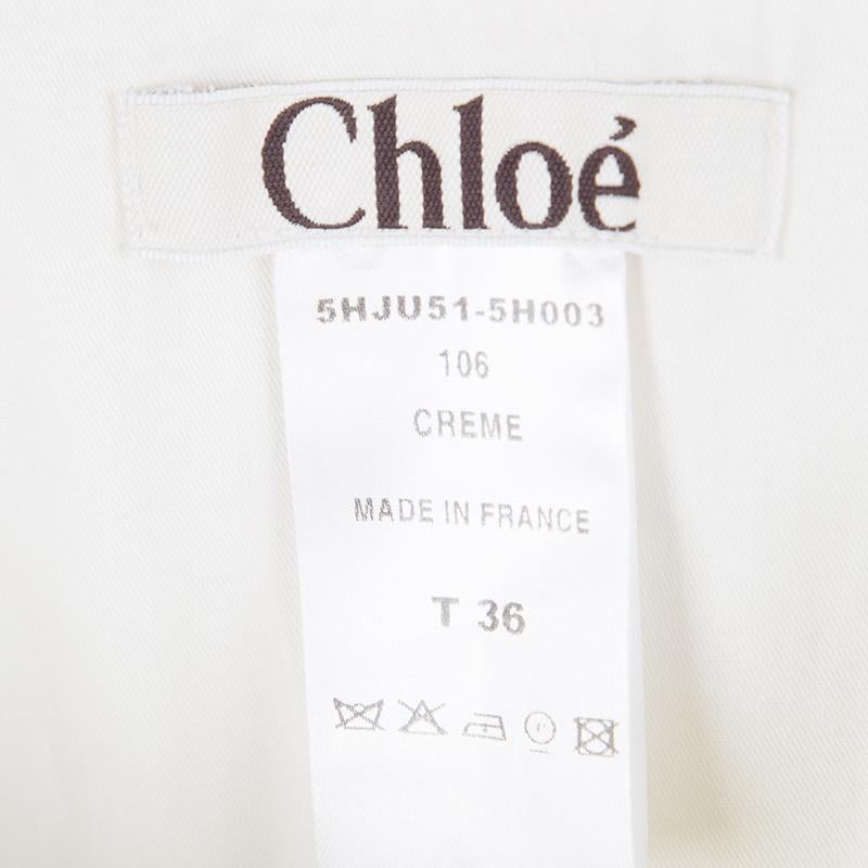 Gray Chloe Cream Lace Insert Pleated Silk Midi Skirt S