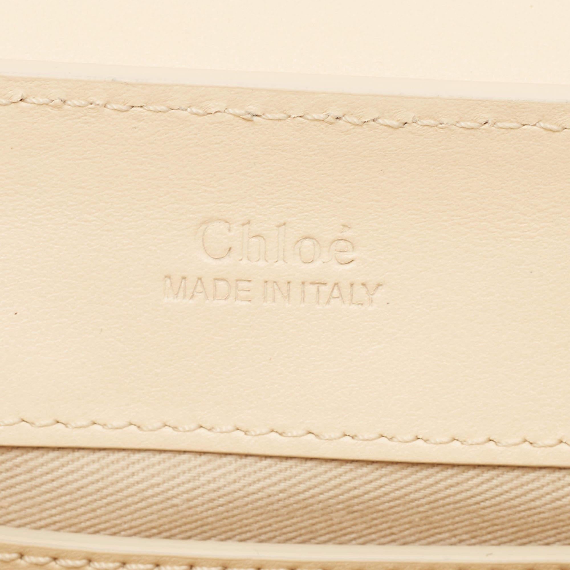 Chloe Cream Leather and Suede Chloe C Belt Bag For Sale 8