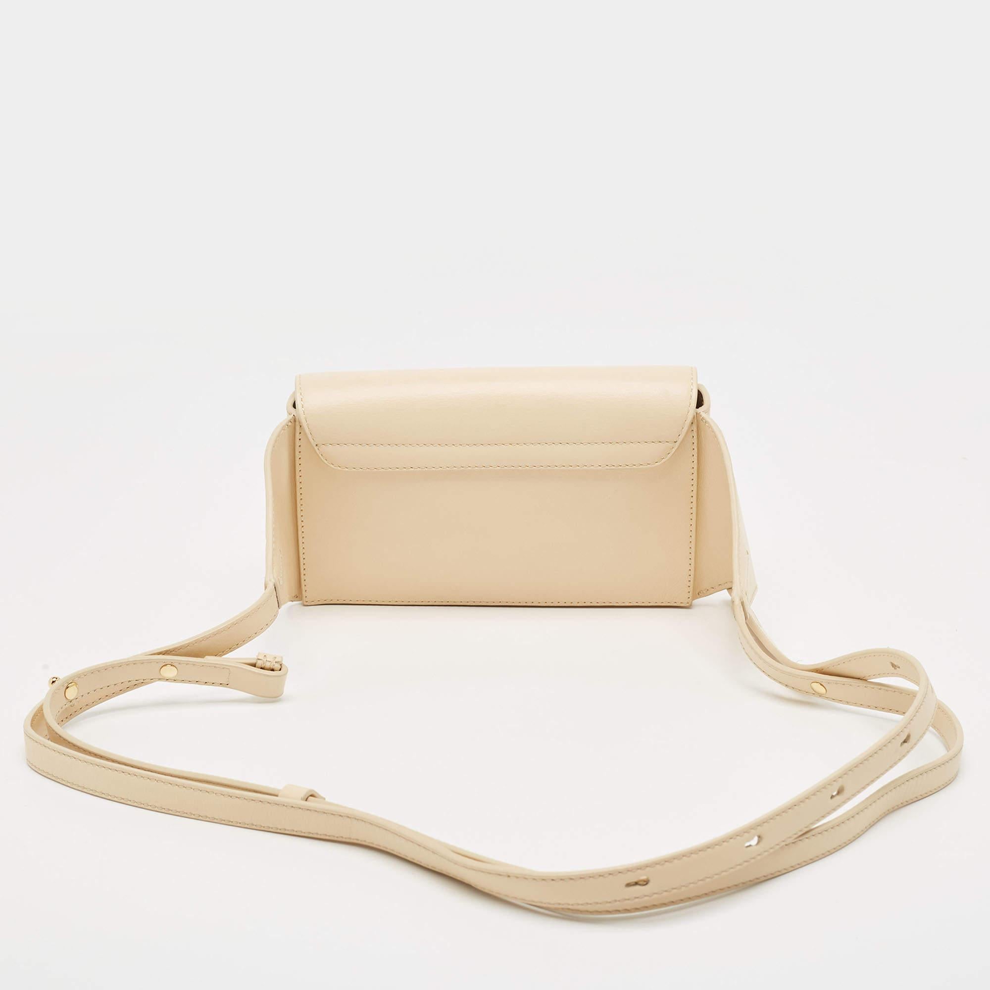 Chloe Cream Leather and Suede Chloe C Belt Bag For Sale 10