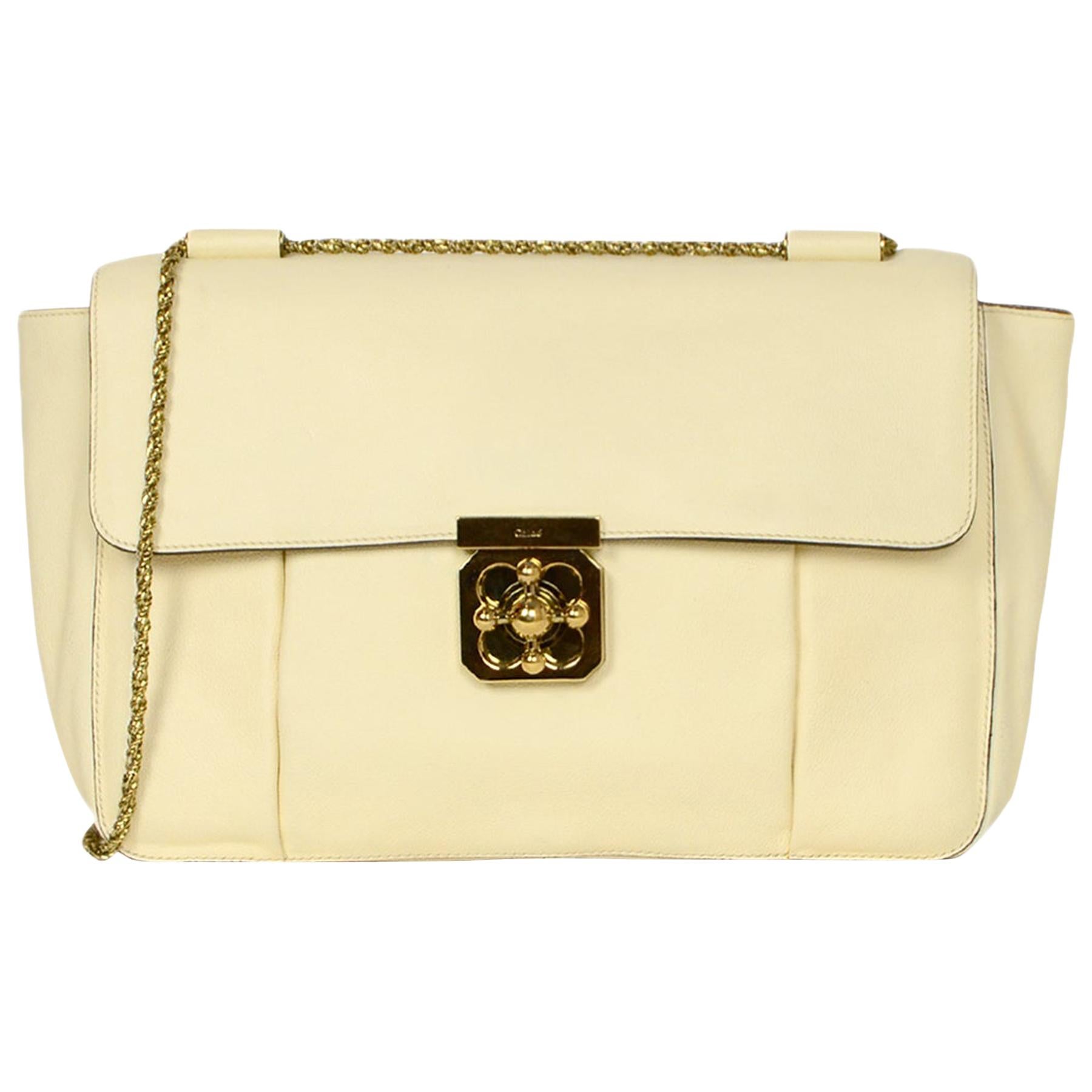 cream leather cross body bag