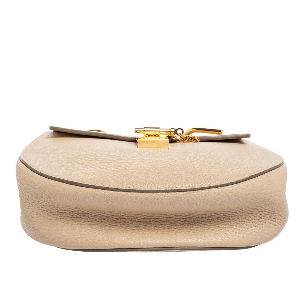 Chloé Cream Leather Medium Drew Shoulder Bag 1