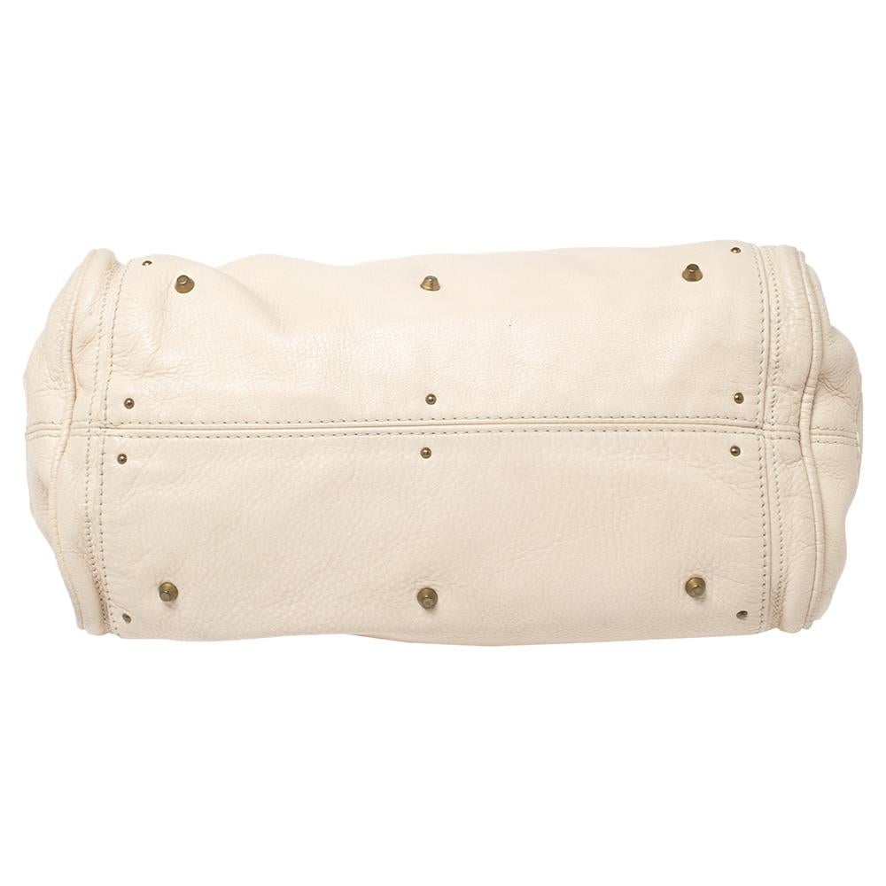 Chloe Paddington Schulranzen aus cremefarbenem Leder Damen