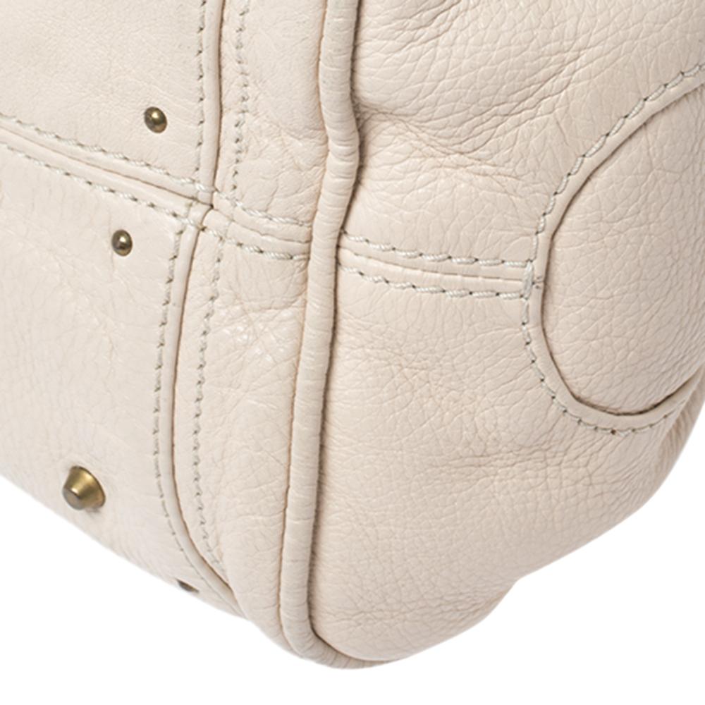 Chloe Paddington Schulranzen aus cremefarbenem Leder 2