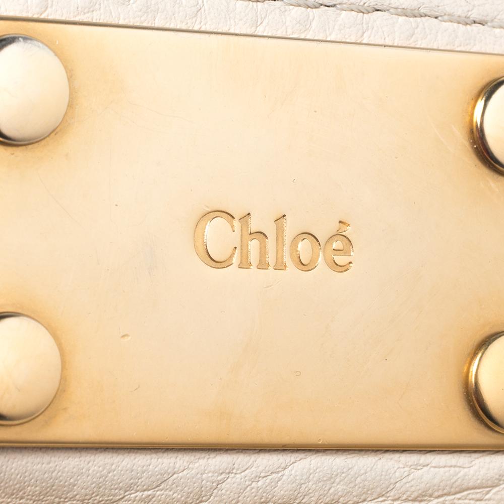 Chloe Cream Leather Paddington Satchel 3