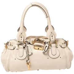 Chloe Cream Leather Paddington Satchel