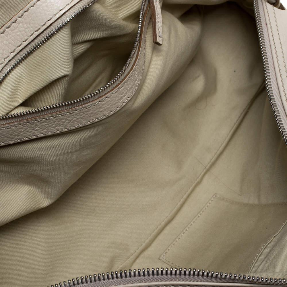 Chloe Creme Leder Paddington Satchel mit Reißverschluss 2