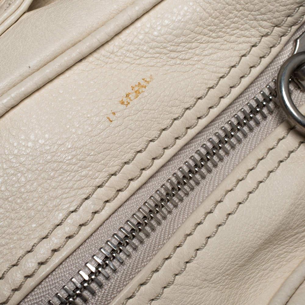 Chloe Creme Leder Paddington Satchel mit Reißverschluss 3