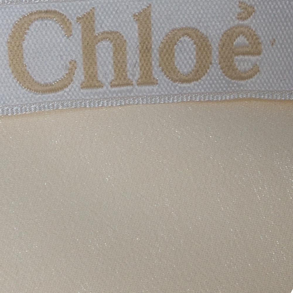 Chloe Cream Silk Long Sleeve Tunic M In Excellent Condition In Dubai, Al Qouz 2