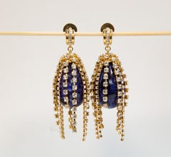 Chloé Crystal-Embellished Drop Resin Earrings