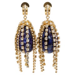 Chloé Crystal-Embellished Drop Resin Earrings