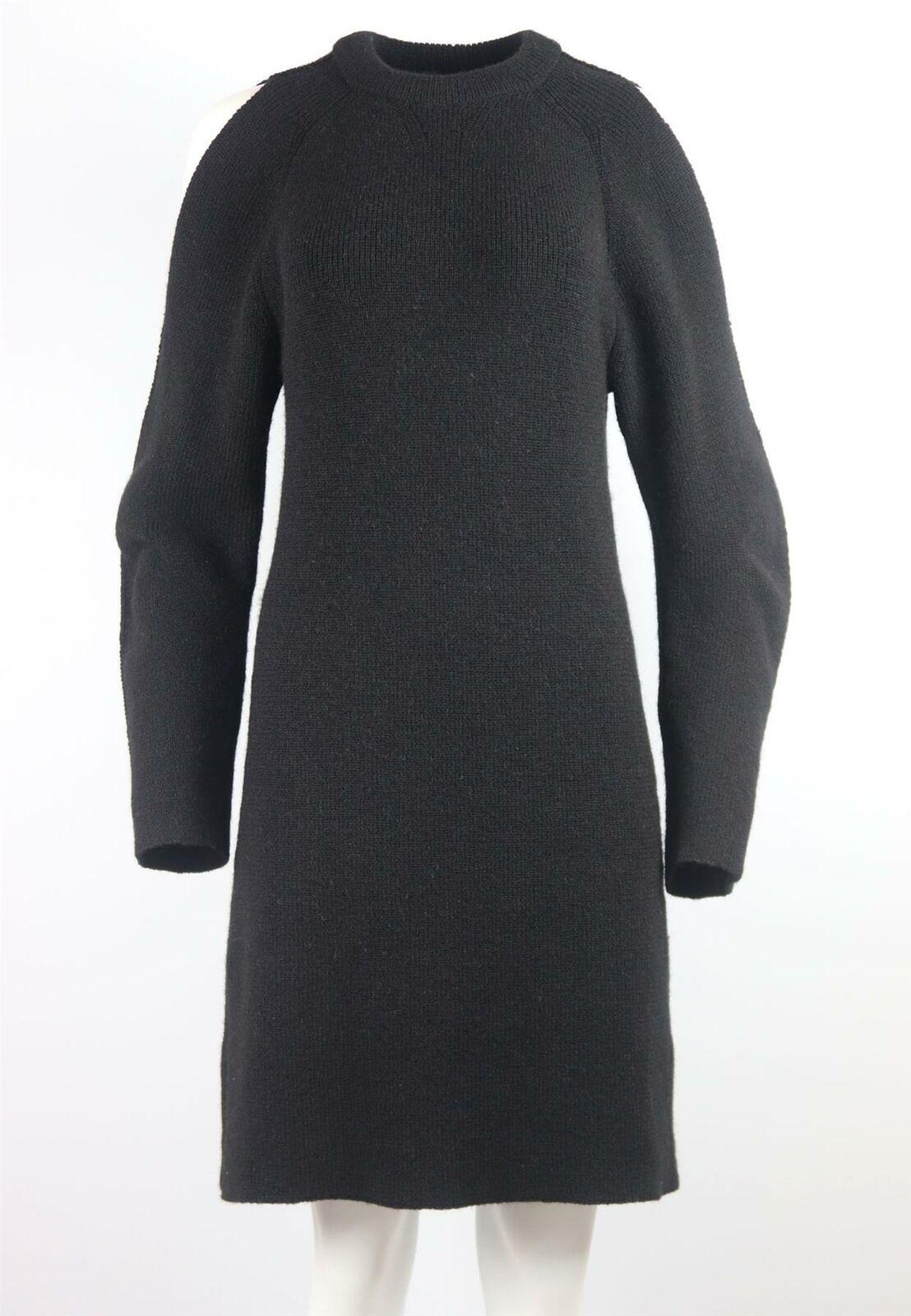 Chloe's mini dress has the same effortlessness as any one of the brand's silhouettes, it's knitted with plenty of alpaca and wool and has a springy, substantial handle with shoulder skimming cutouts to enhance the way it contours your frame.
Black