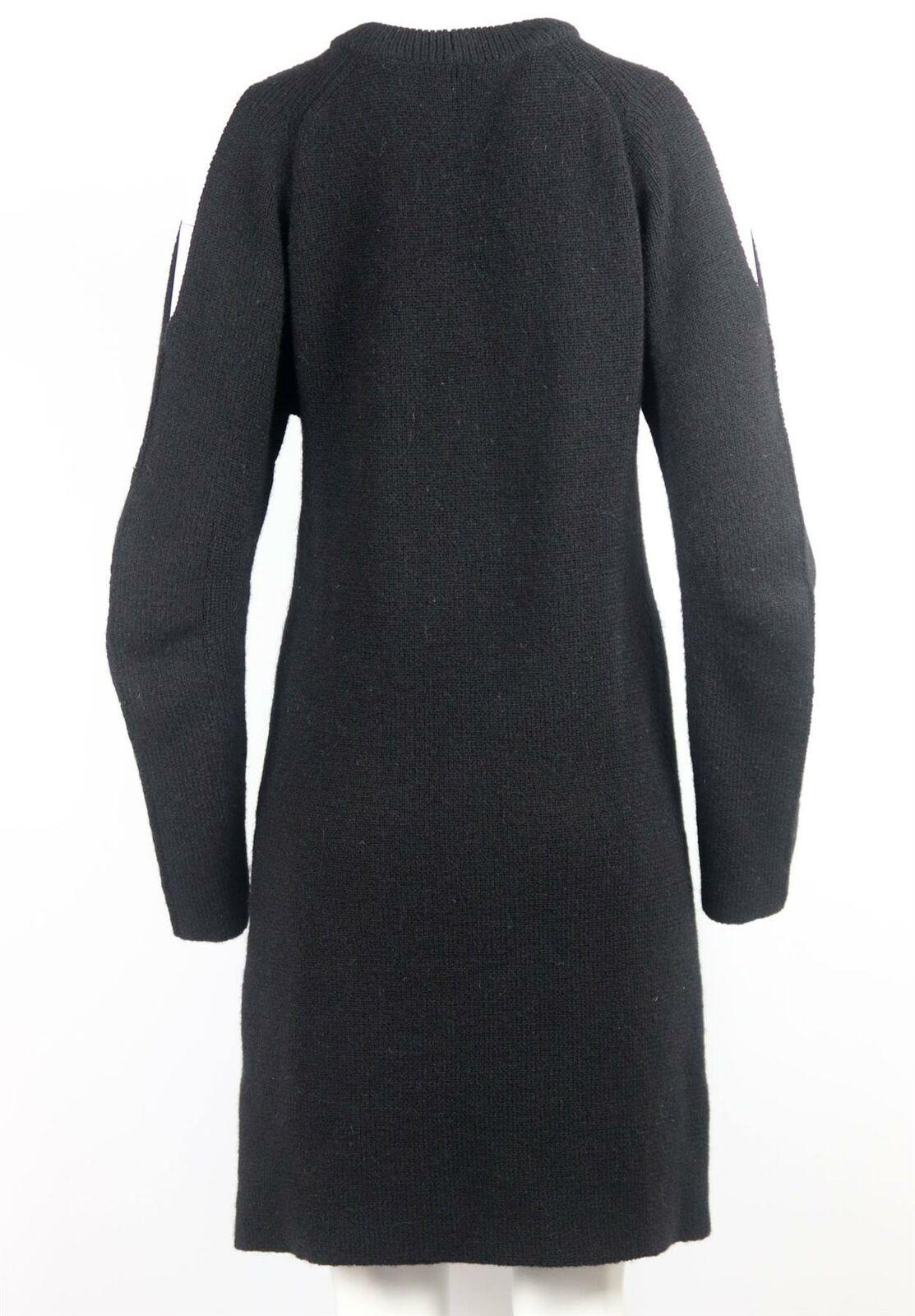 Black Chloé Cutout Knitted Mini Dress