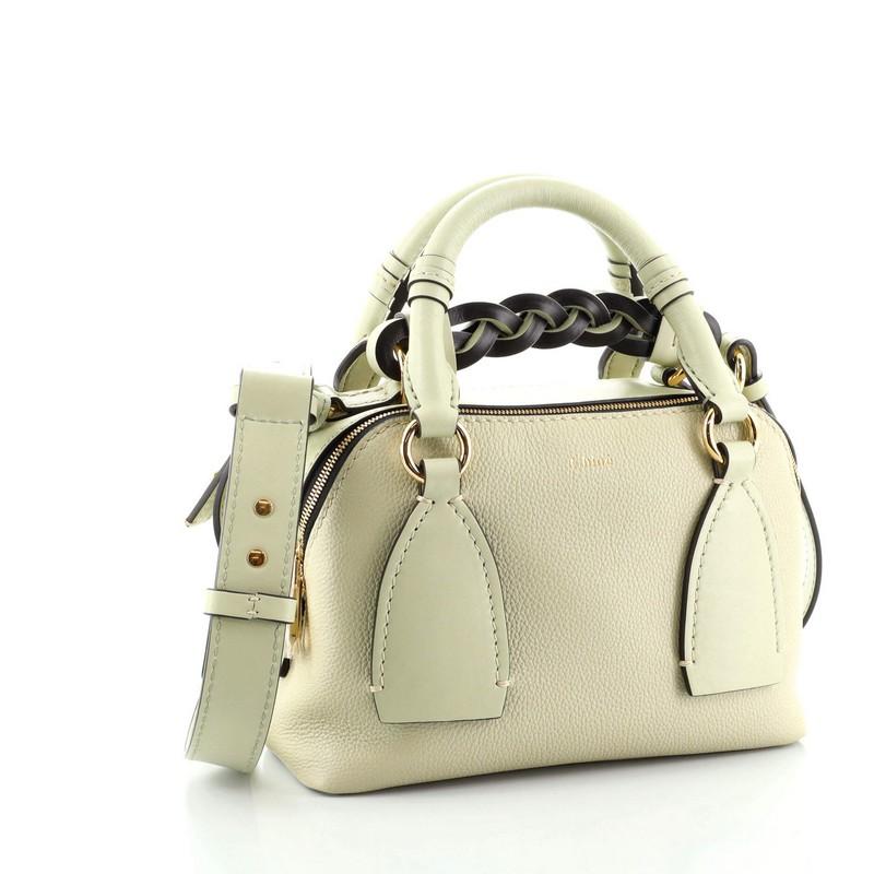 Beige Sac Chloe Daria en cuir petit modèle