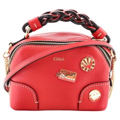 Chloe Daria Chain Bag Pin Embellished Leather Mini