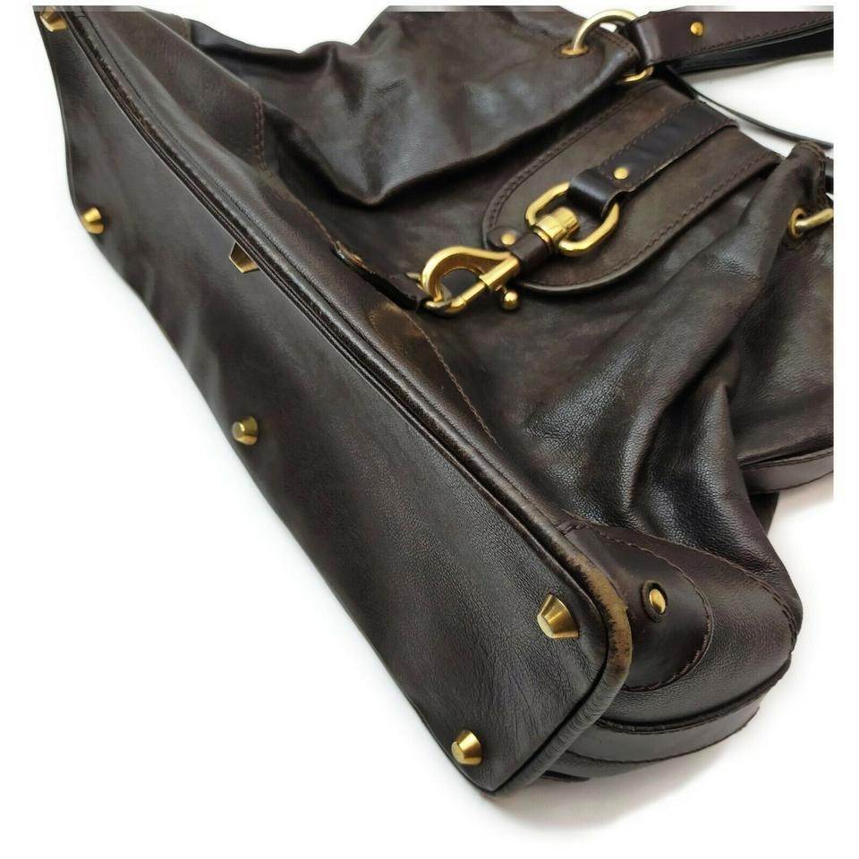 Chloé Dark Brown Leather Kerala Shoulder Bag 862271 For Sale 5