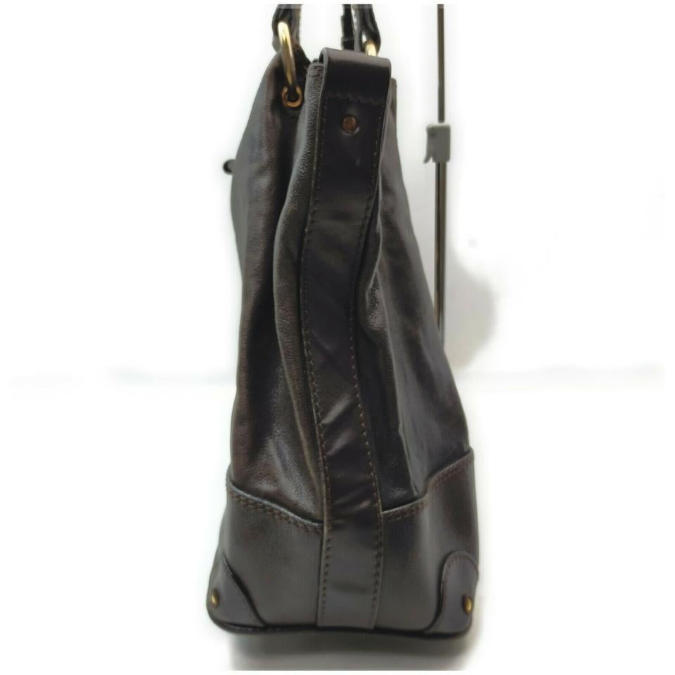 Women's Chloé Dark Brown Leather Kerala Shoulder Bag 862271 For Sale