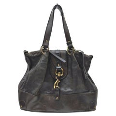 Vintage Chloé Dark Brown Leather Kerala Shoulder Bag 862271