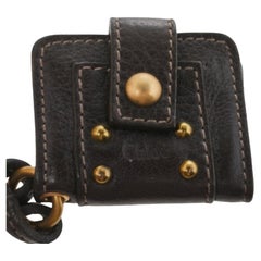 Chloe Dark Brown Leather Key Holder