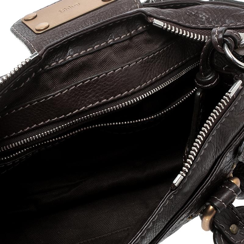 Women's Chloe Dark Brown Leather Mini Paddington Satchel