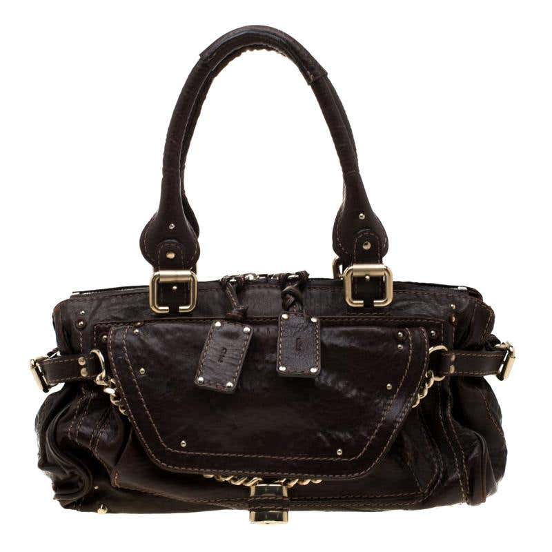 Chloe Dark Brown Leather Paddington Capsule Satchel For Sale at 1stDibs