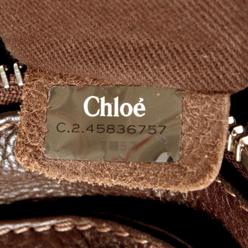 CHLOE dark brown leather PADDINGTON Satchel Shoulder Bag 2