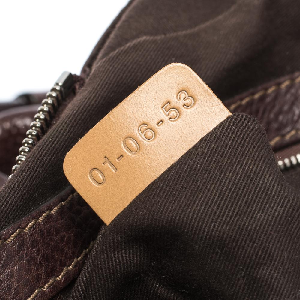Women's Chloe Dark Brown Leather Paddington Zipped Satchel For Sale