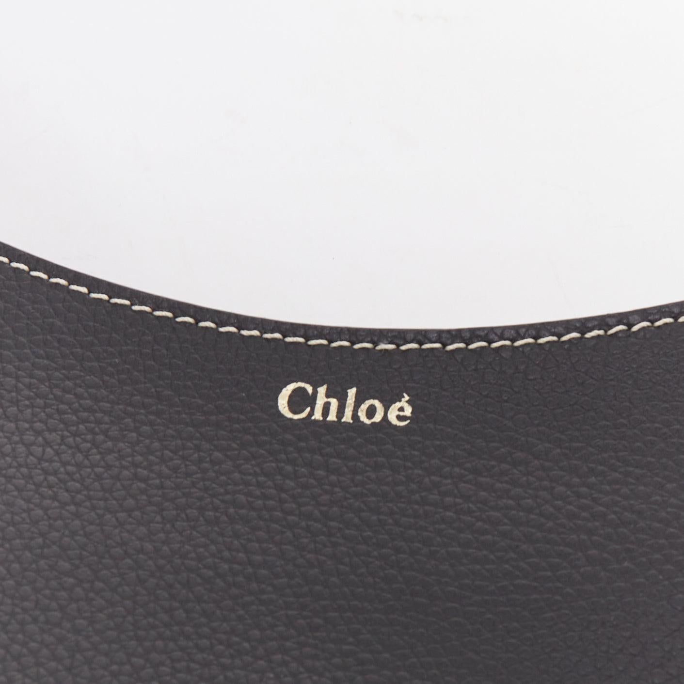 CHLOE Darryl Hobo Schwarze Umhängetasche aus geflochtenem Leder im Angebot 4