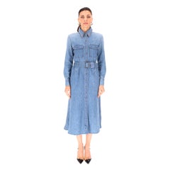 Chloe Denim Midi Shirt Dress