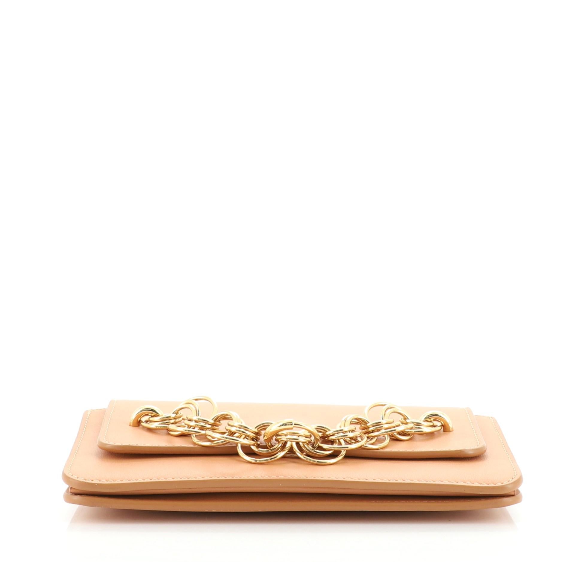 Chloe Drew Bijou Clutch aus Leder im Zustand „Gut“ in NY, NY