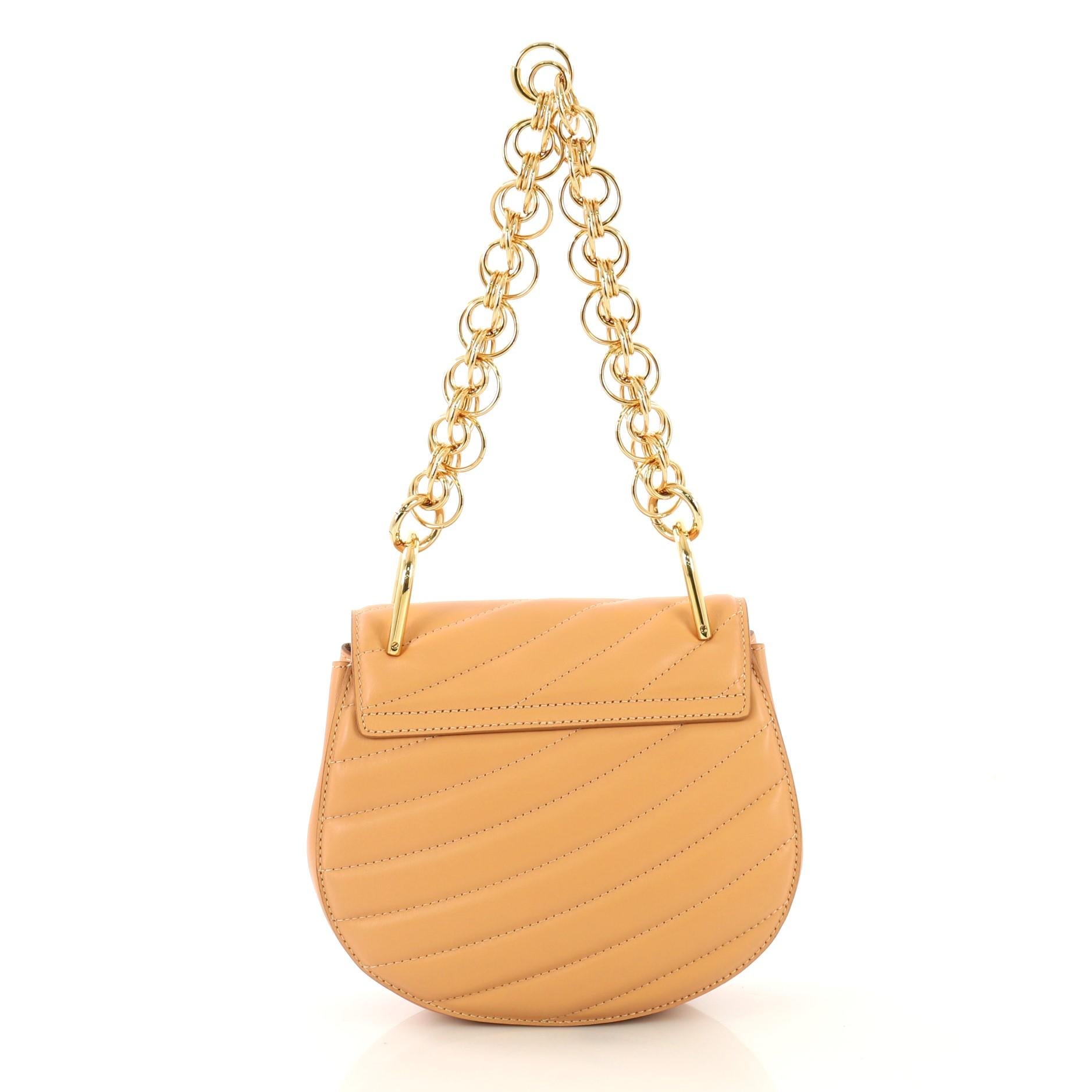Chloe Drew Bijou Crossbody Bag Quilted Leather Mini In Good Condition In NY, NY