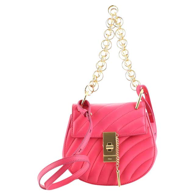 Chloe Drew Bijou Crossbody Bag Quilted Leather Nano For Sale at 1stDibs