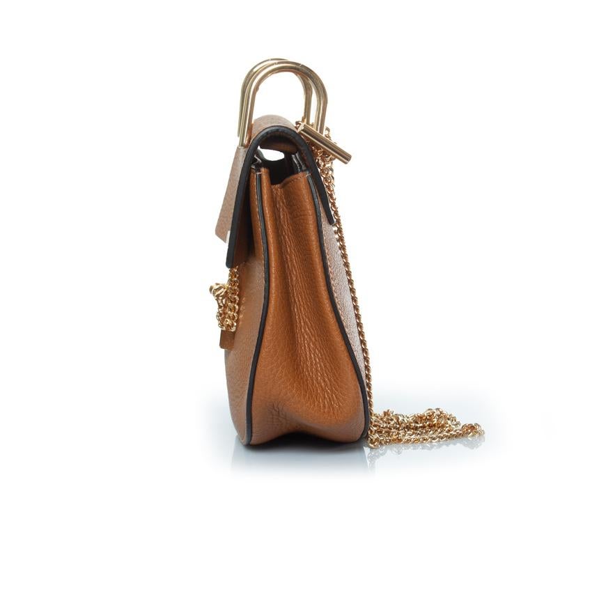 Women's Chloe, drew camel leather bag For Sale
