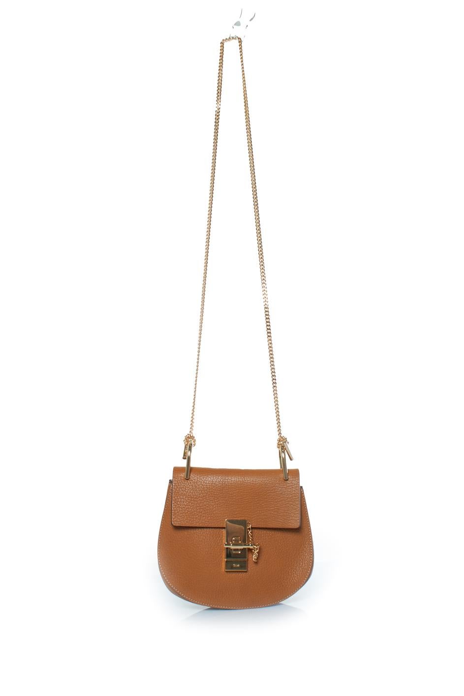 Chloe, drew camel leather bag For Sale 1