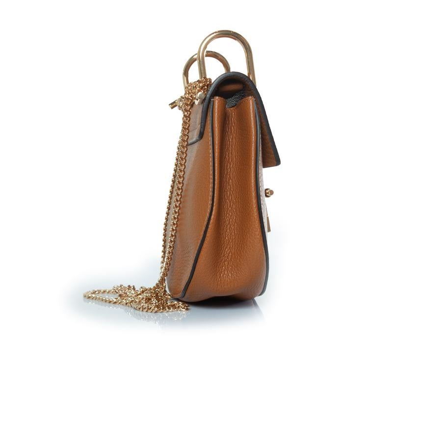 Chloe, drew camel leather bag For Sale 2