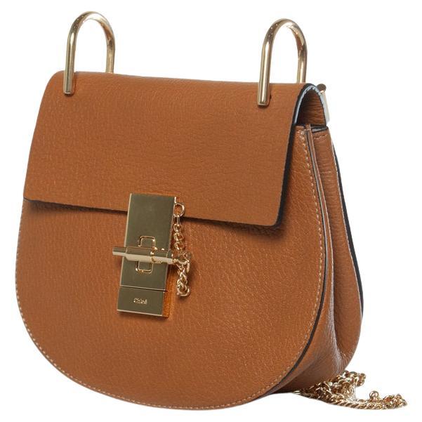 Chloe, drew camel leather bag For Sale