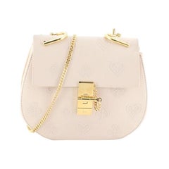 Chloe Drew Crossbody Bag Embossed Leather Mini