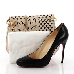 Chloe Drew Crossbody Bag Laser Cut Leather Small