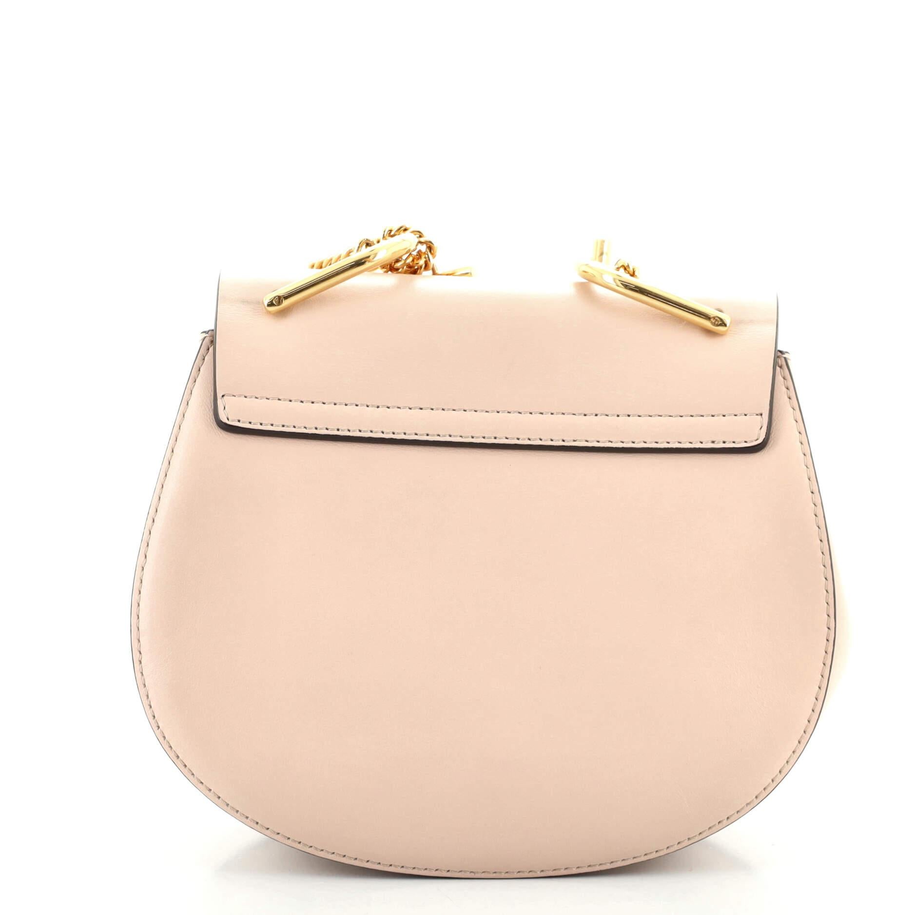 Women's or Men's Chloe Drew Crossbody Bag Leather and Suede Mini