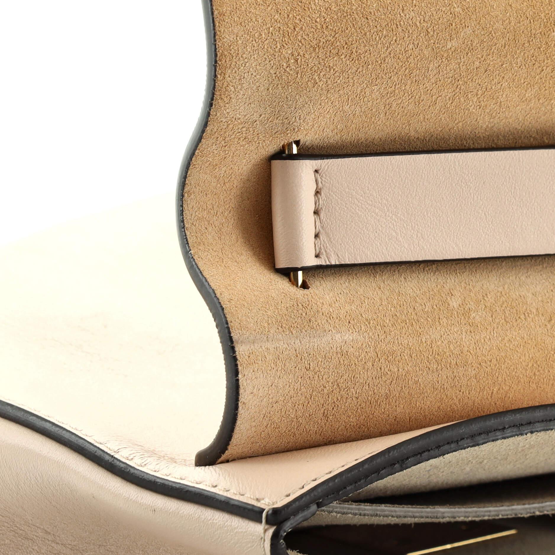 Chloe Drew Crossbody Bag Leather and Suede Mini 4