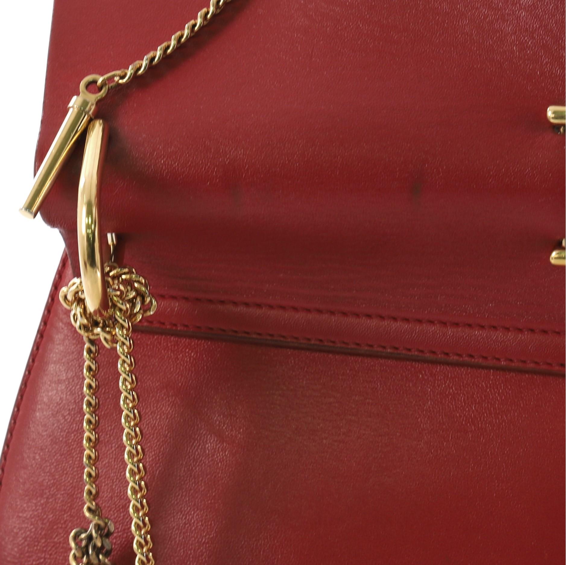 Chloe Drew Crossbody Bag Leather and Suede Small 2