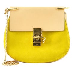Chloe Drew Crossbody Bag Leather and Suede Small
