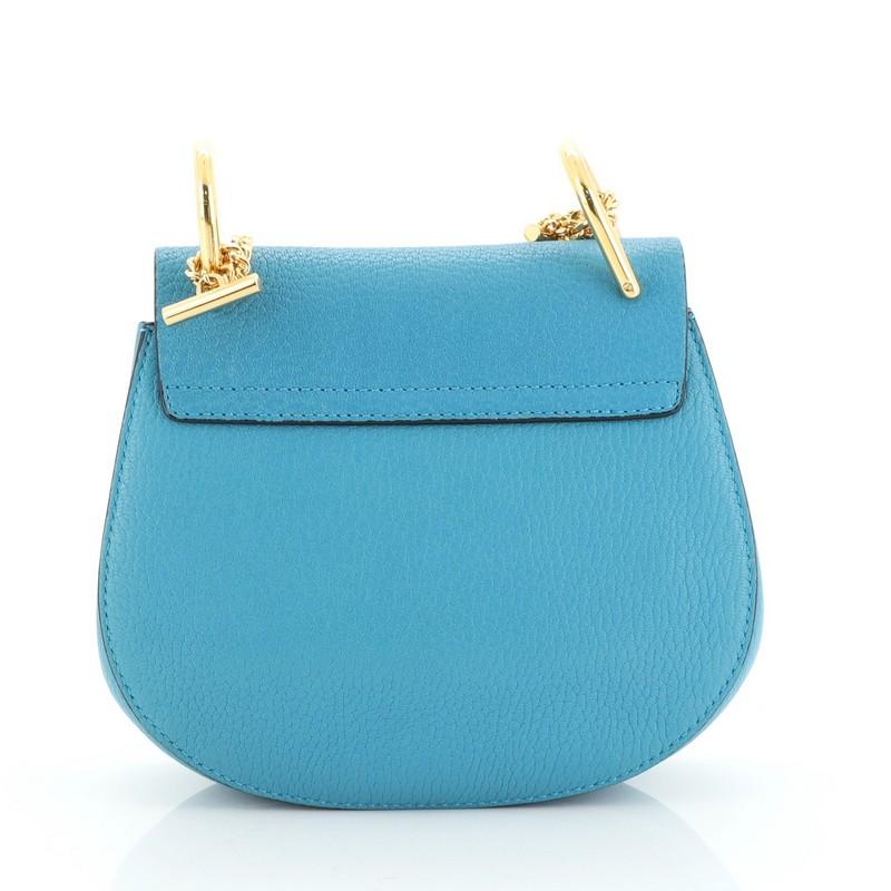 Blue Chloe Drew Crossbody Bag Leather Mini 