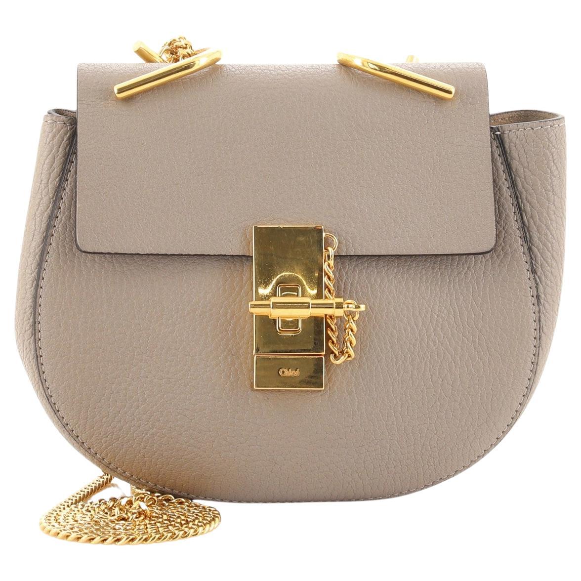 Chloe Drew Crossbody Bag Mirror Leather Nano at 1stDibs