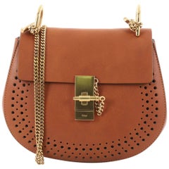 Chloe Drew Crossbody Bag Perforated Leather Small
