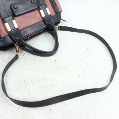 Chloé Duffle 871246bicolor Boston with Strap 87 Pink Leather Shoulder Bag