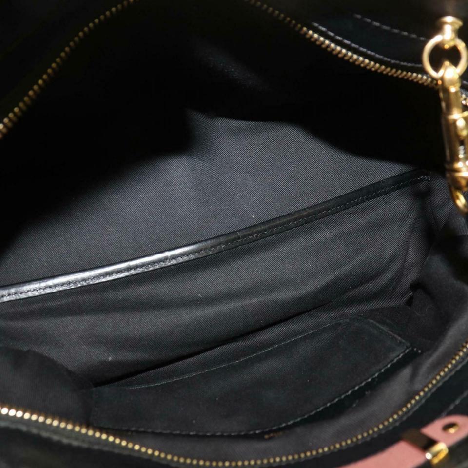 Black Chloé Duffle 871246bicolor Boston with Strap 87 Pink Leather Shoulder Bag