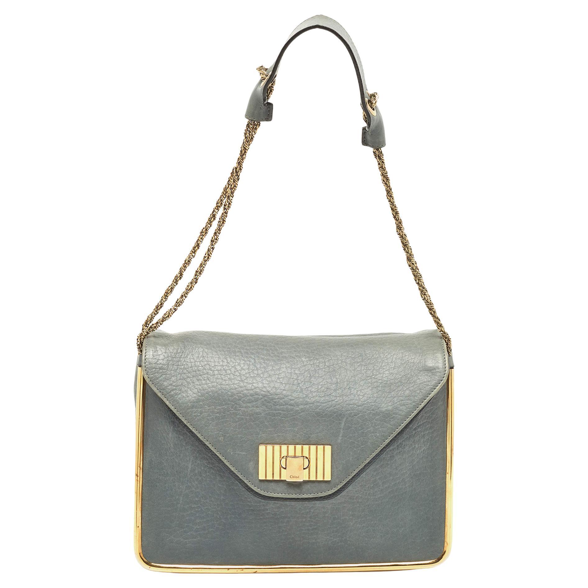 Chloe Dusky Leather Medium Sally Shoulder Bag