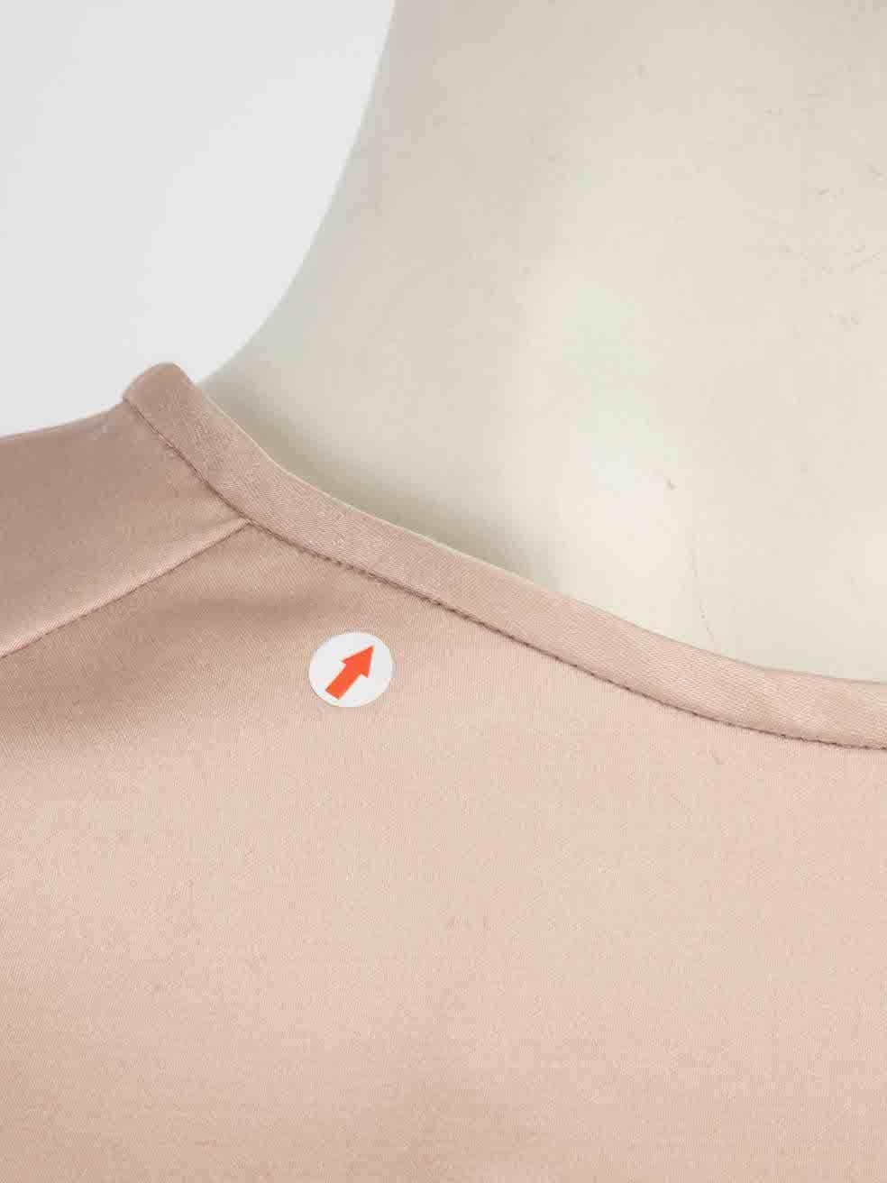Women's Chloé Dusty Pink Wool Short Sleeve Top Size L For Sale