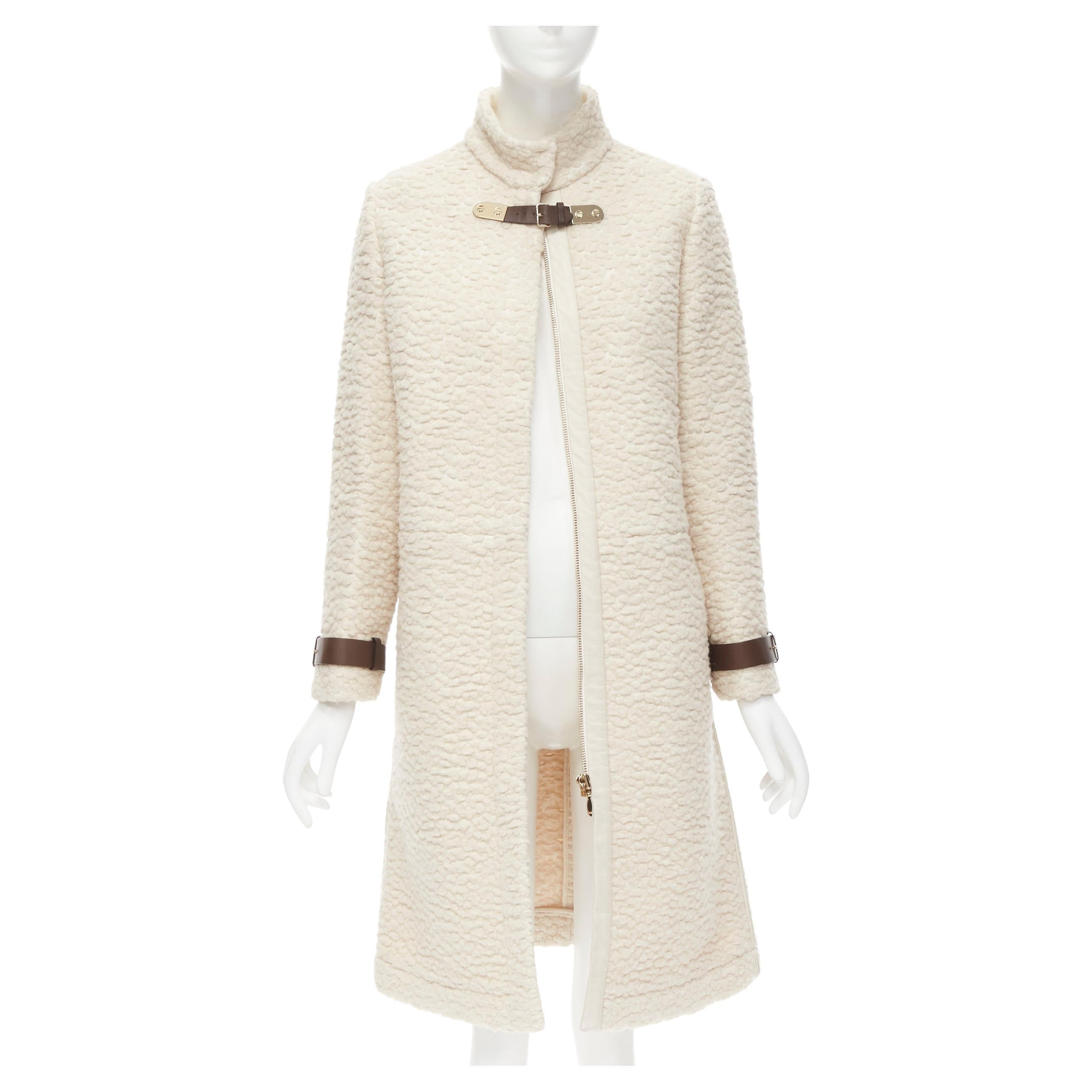 cream cocoon coat